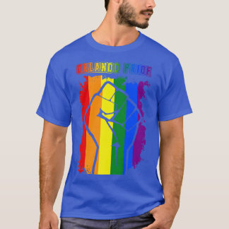 Orlando Florida LGBT Pride Month LGBTQ Rainbow Fla T-Shirt