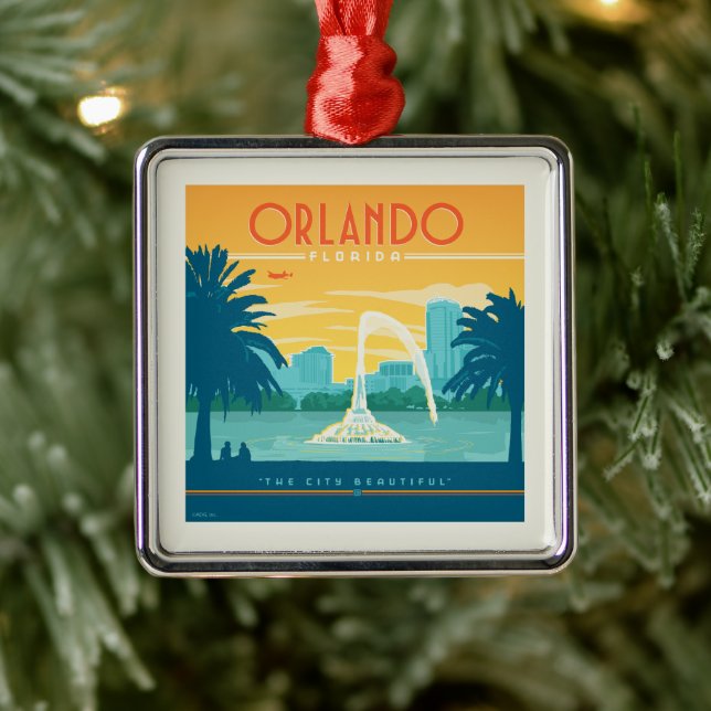 Orlando Florida Metal Tree Decoration (Tree)