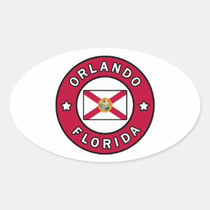Orlando Florida Oval Sticker