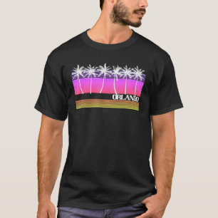 Orlando Florida Retro Style Vintage Sunset 70s 80s T-Shirt