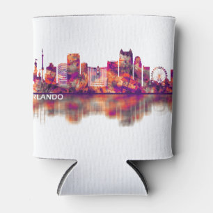 Orlando Florida Skyline Can Cooler