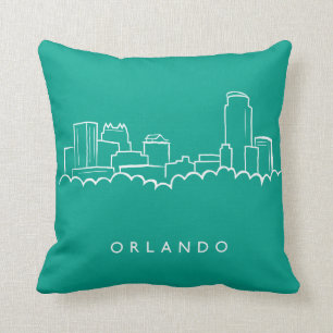 Orlando Florida Skyline Cushion