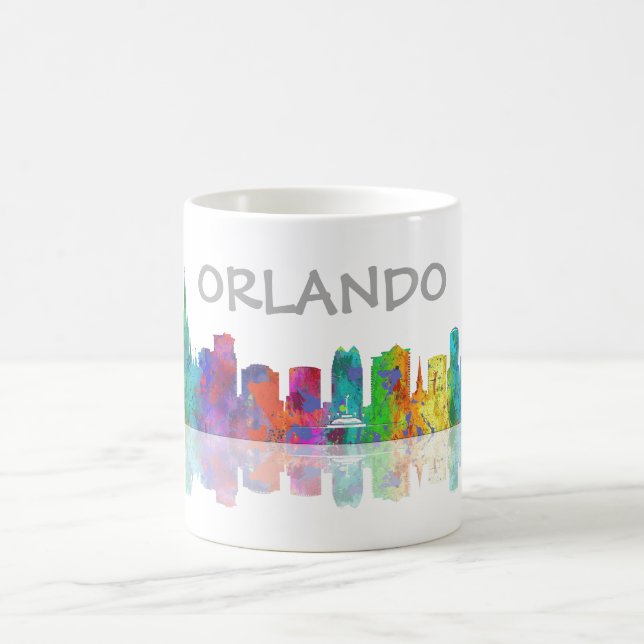 ORLANDO, FLORIDA SKYLINE - Drinking Mug (Center)