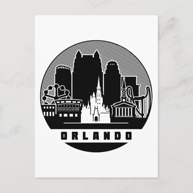 Orlando Florida Skyline Postcard (Front)