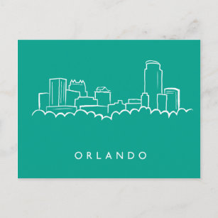 Orlando Florida Skyline Postcard
