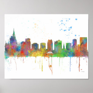 ORLANDO, FLORIDA SKYLINE POSTER