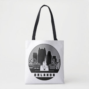 Orlando Florida Skyline Tote Bag