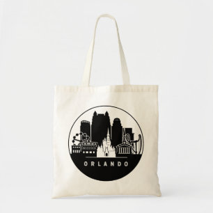 Orlando Florida Skyline Tote Bag