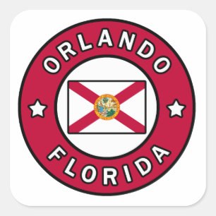 Orlando Florida Square Sticker