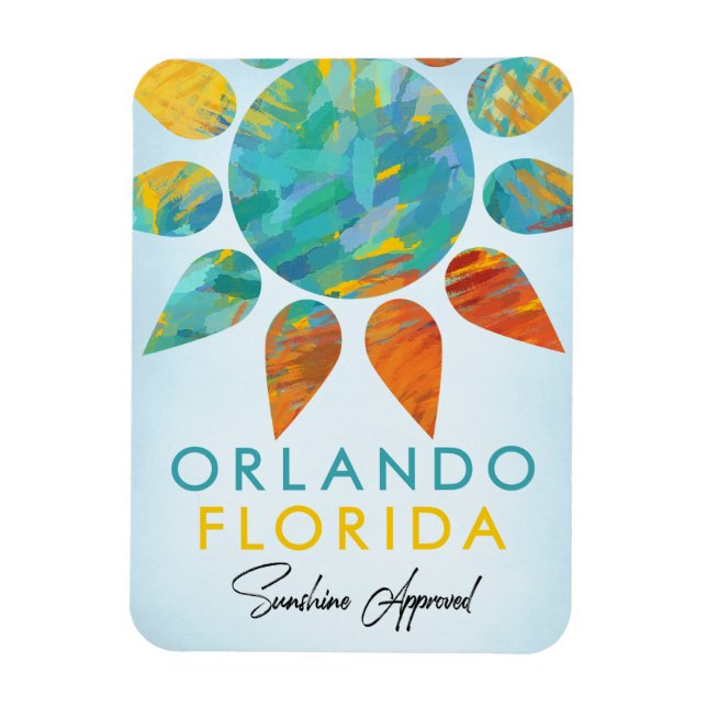 Orlando Florida Sunshine Travel Magnet (Vertical)