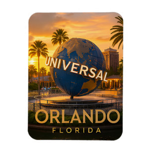 Orlando Florida Theme Park Globe Travel Magnet