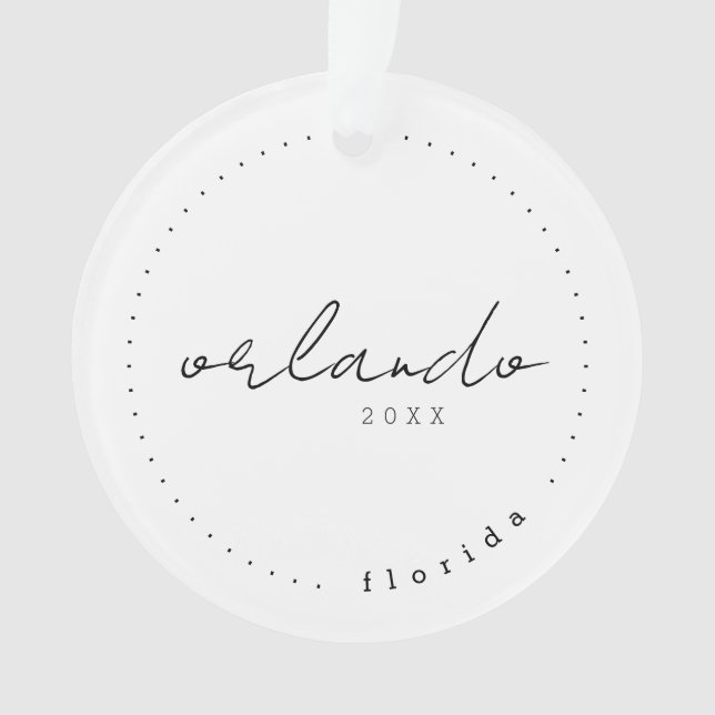 Orlando Florida Travel United States Simple Ornament (Front)