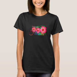 Orlando Florida Tropical Flowers Family Vacation T-Shirt