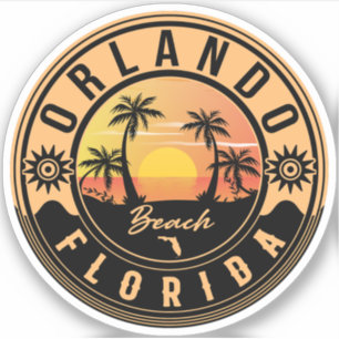 Orlando Florida tropical Retro Sunset Souvenirs