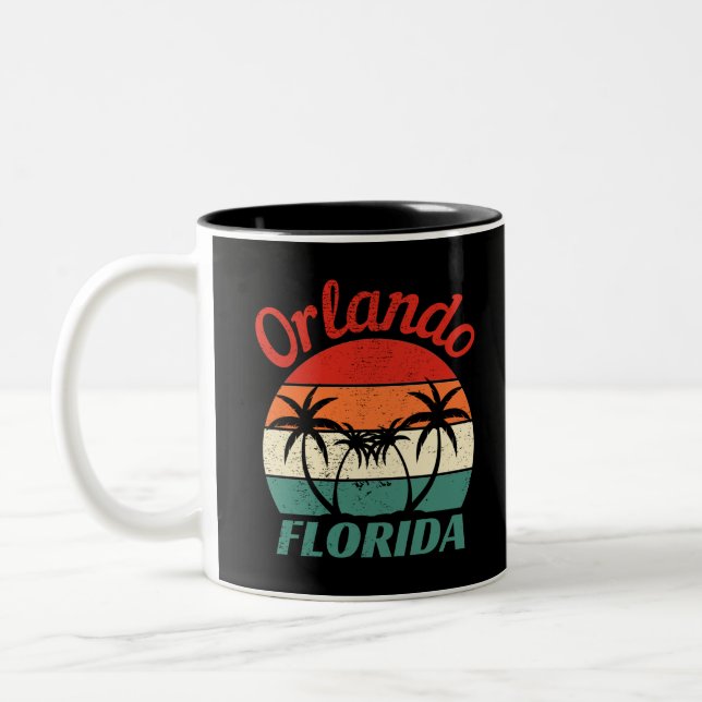 Orlando Florida Two-Tone Coffee Mug (Left)