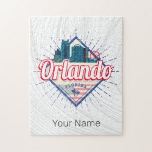 Orlando Florida United States Skyline Vintage USA Jigsaw Puzzle