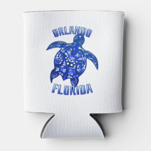 Orlando Florida Vacation Tribal Turtle Can Cooler