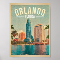 Orlando Florida Vintage High buildings Palm 1960s