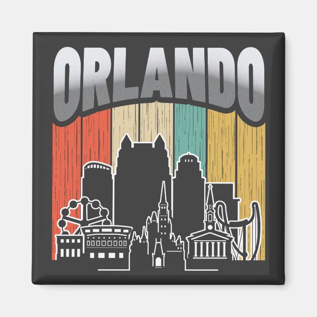 Orlando Florida Vintage Magnet (Front)