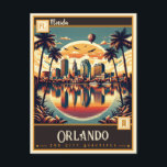 Orlando, Florida | Vintage Postcard<br><div class="desc">Transport yourself to the enchanting world of vintage Orlando with our captivating Vintage Orlando Postcard. This charming piece of history features an alluring illustration of Orlando, Florida, capturing the essence of the city in its golden era. Whether you're a Florida native, a travel enthusiast, or an art lover, this postcard...</div>