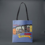 Orlando Florida Vintage Retro Design  Tote Bag<br><div class="desc">A vintage,  retro postcard for Orlando,  Florida - colourful,  bright and now repurposed on a shoulder tote bag.</div>
