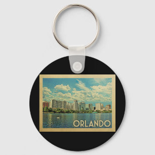 Orlando Florida Vintage Travel Key Ring