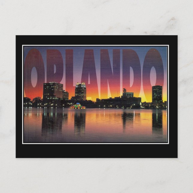 Orlando Florida Vintage Travel Postcard (Front)