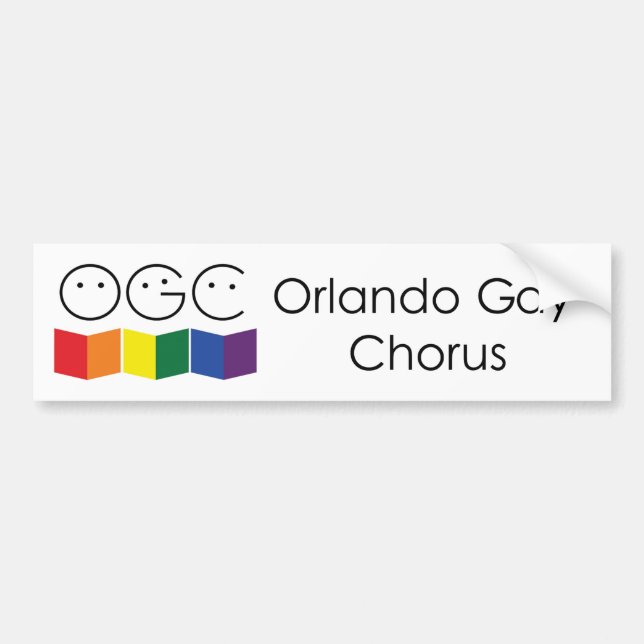 Orlando Gay Chorus Bumper Sticker (Front)