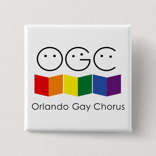 Orlando Gay Chorus Square Pin (Front)