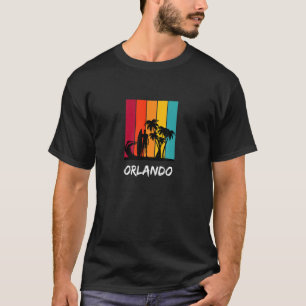 Orlando Holiday Vacation Souvenir Retro Surfing T-Shirt