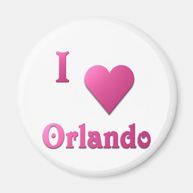 Orlando -- Hot Pink Magnet (Front)