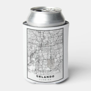 Orlando Map Can Cooler