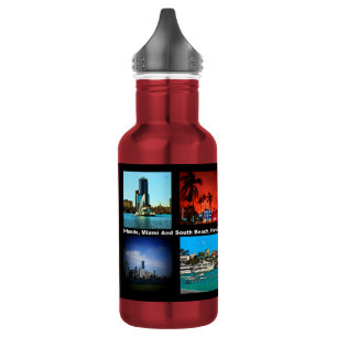Orlando, Miami, South Beach Collage 532 Ml Water Bottle