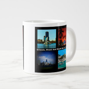 Orlando, Miami, South Beach Collage Large Coffee Mug