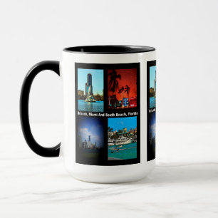 Orlando, Miami, South Beach Collage Mug