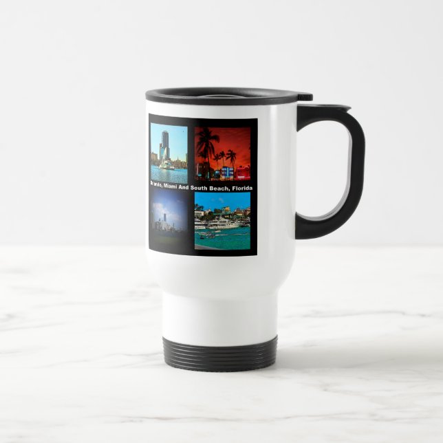 Orlando Miami South Beach Florida Photos Travel Mug (Right)