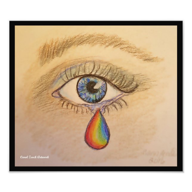 Orlando Pride Teardrop Photo Print (Front)