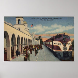Orlando Railway Station Poster