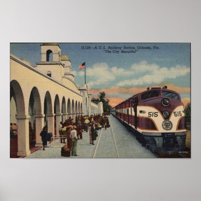 Orlando Railway Station Poster (Front)