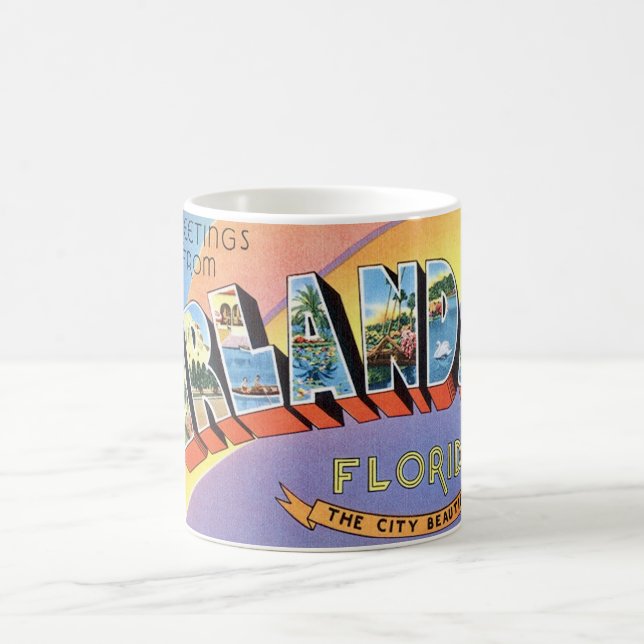 Orlando Retro Greeting Postcard Mug (Center)