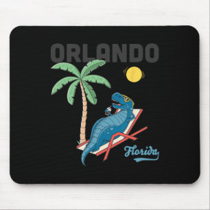Orlando Shirts Kids Florida Dinosaur T-rex Family  Mouse Mat