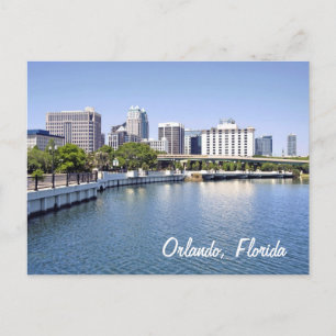 Orlando skyline from Lake Lucerne Postcard