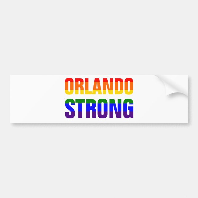 Orlando Strong Bumper Sticker (Front)