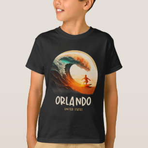 Orlando United States Surfing Surfboard T-Shirt