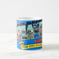 Orlando Vintage Greeting Postcard Mug