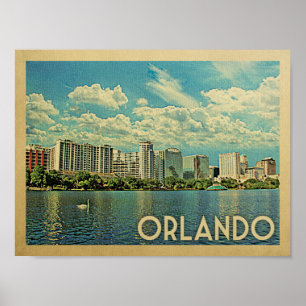 Orlando Vintage Travel Poster