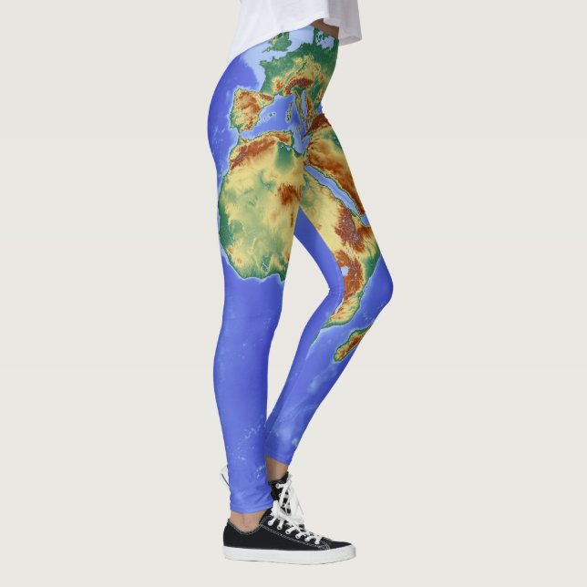 orld Map Leggins School Time Leggings (Right)