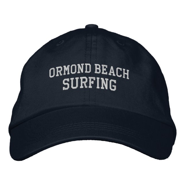 Ormond Beach Florida Embroidered Baseball Hat (Front)