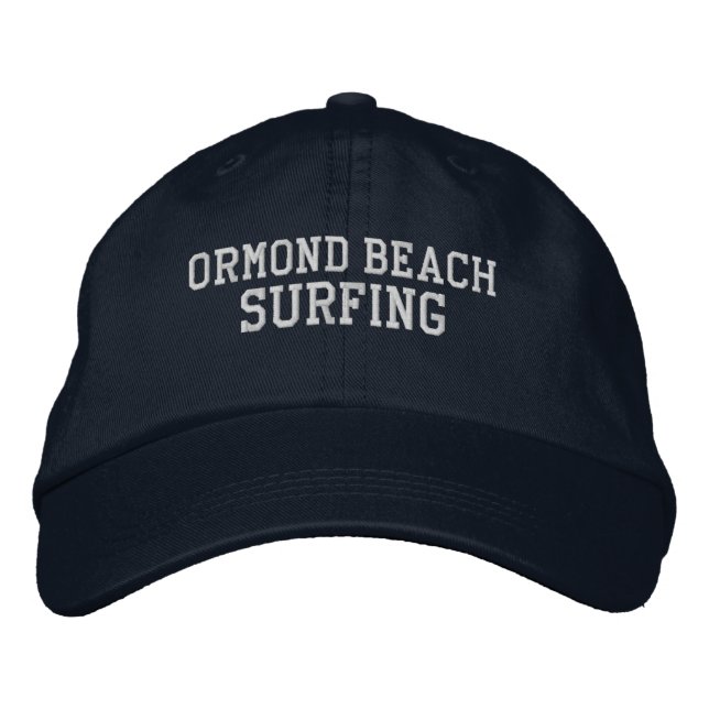 Ormond Beach Florida Embroidered Baseball Hat (Front)