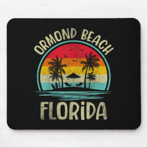 Ormond Beach Florida Palm Tree Family Summer Mouse Mat